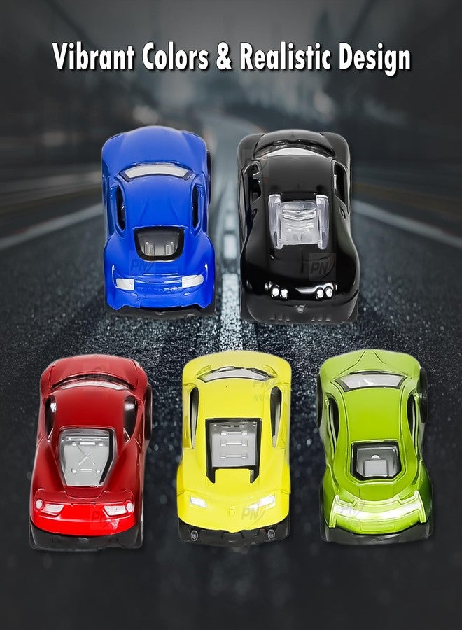 PN AVAN Mini Metal Die Cast Cars Push & Go 5 pcs Car Toy for Kids, Diecast Metal Toy Car for Boys Gift Set- Pack of 5 - Image 5